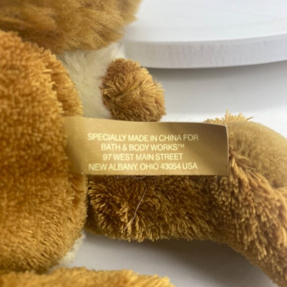 Bath & Body Works Plush Fox Toy 10” Brown White Stuffed Animal Pellet Filled - Picture 3 of 7